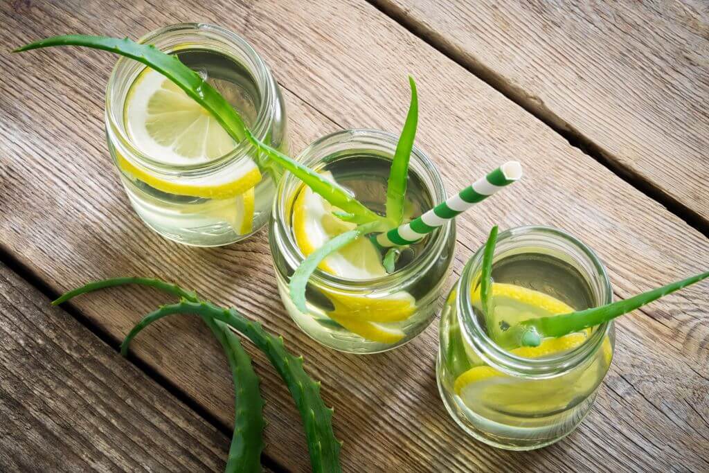 Saft aus der Aloe vera Pflanze