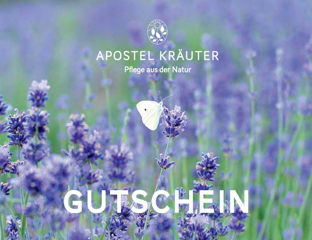 Gutschein mit Motiv Lavendel von unseren eigenen Feldern