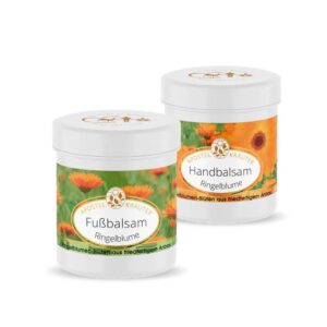Set bestehend aus jeweils 100ml Ringelblumen Handbalsam und Ringelblumen Fussbalsam