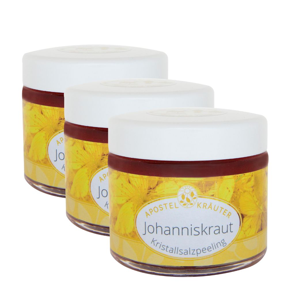 Kristallsalzpeeling „Johanniskraut“ – 3 x 100ml