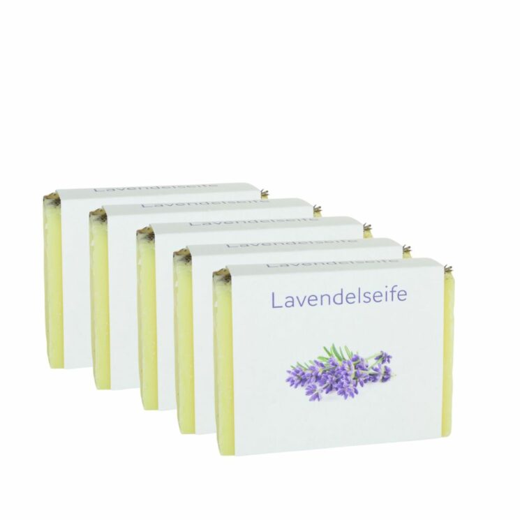 Lavendel-Seife – 5 x 100g Frischegewicht